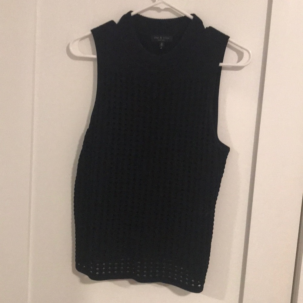 Rag & Bone knit mock neck tank